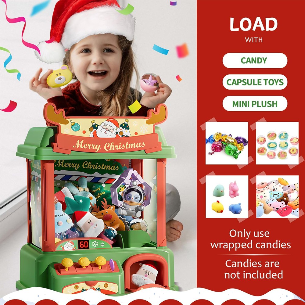 Christmas Claw Machine For Kid - Vending Arcade Games review and price