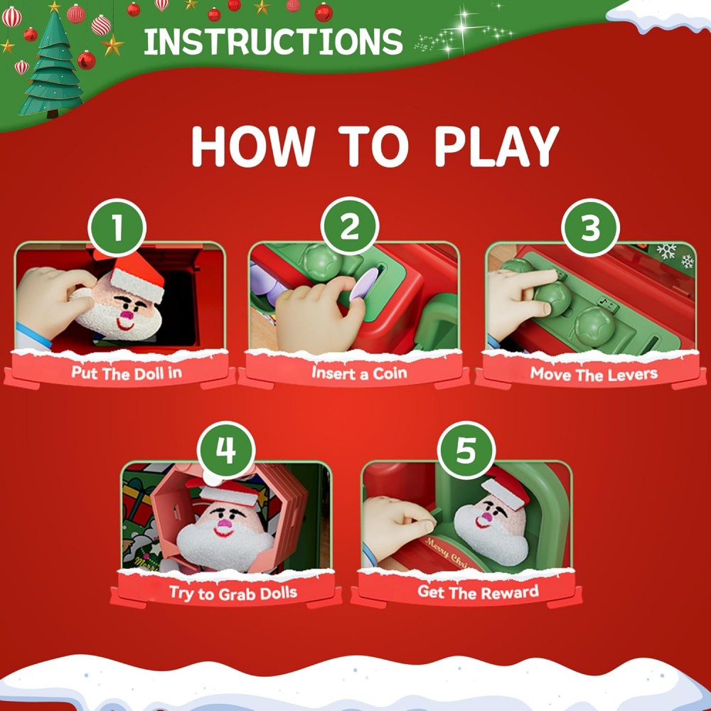 Christmas Claw Machine For Kid - Vending Arcade Games review and price