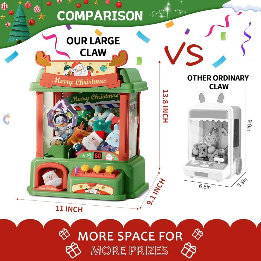 Christmas Claw Machine For Kid - Vending Arcade Games review and price