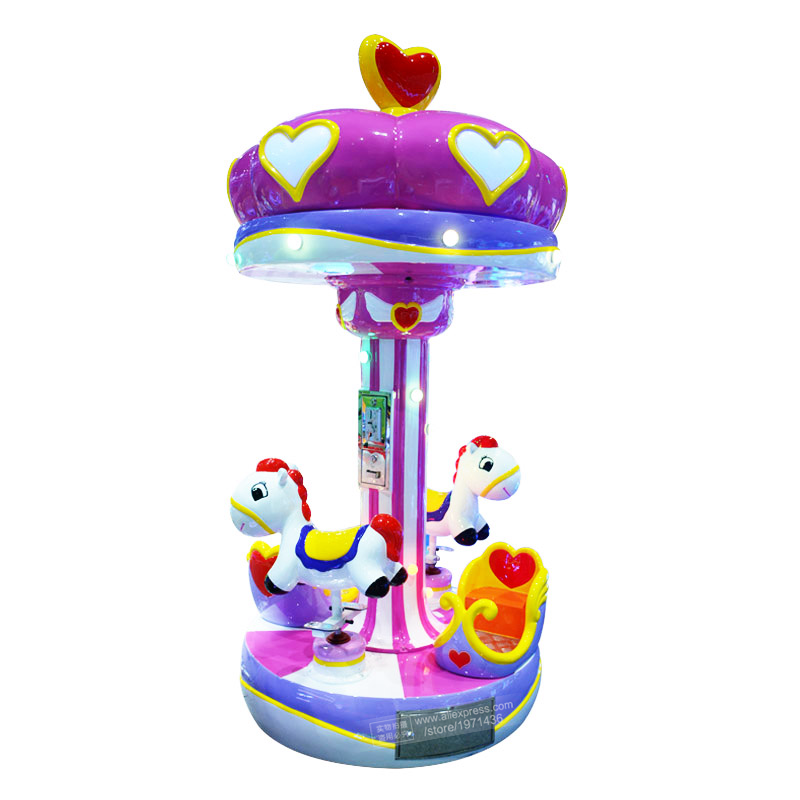 Electric Carousel Horse 3 Pers - Coin Operated Kiddie Ride review and price