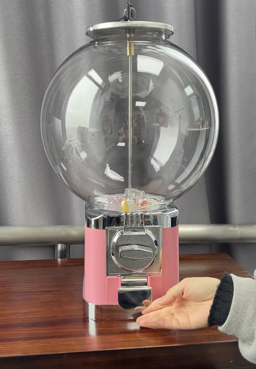 Pink Mechanical 32mm Bouncing  - Candy Vending Machine review and price